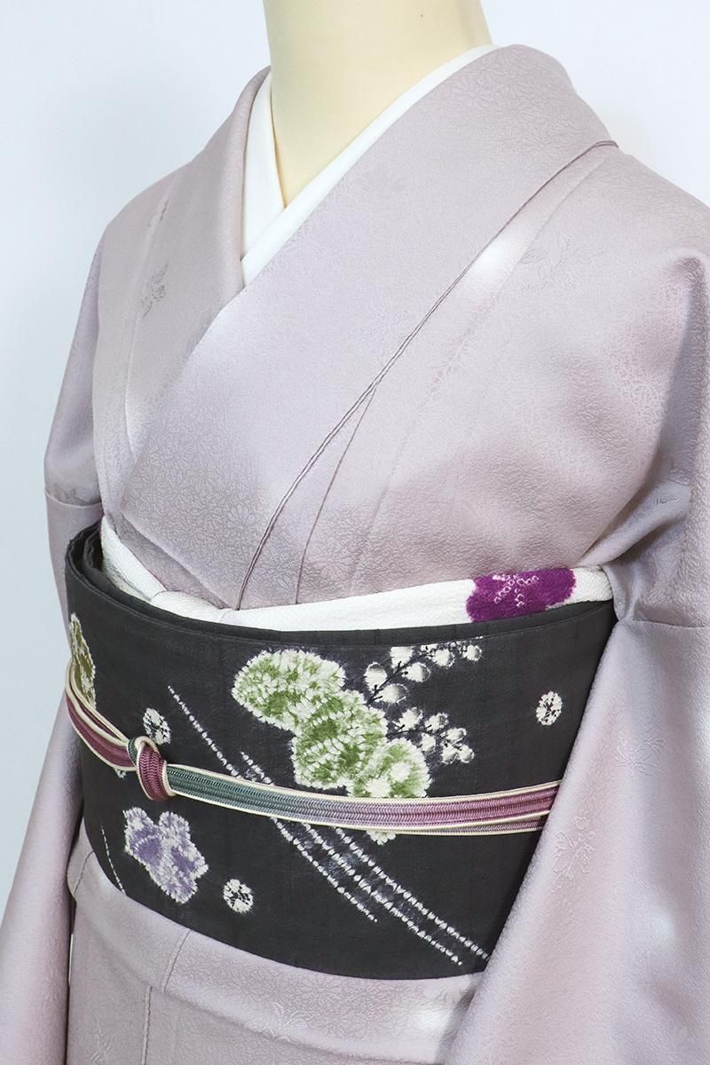 銀座【K-9396】日本工芸会正会員 小倉淳史作 紬地 絞り染め