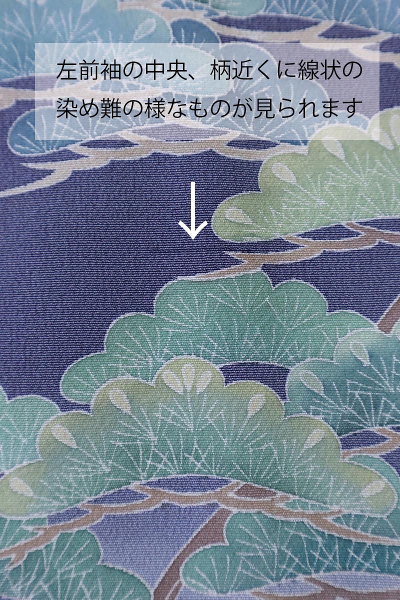 単衣 作家物 加賀調友禅 叩き染 裄67 紋無し 付下げ 訪問着 T