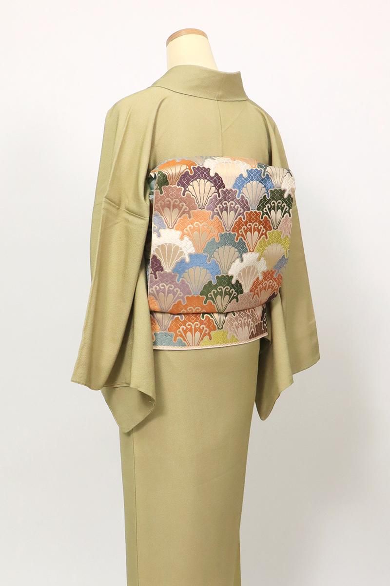 【単衣にも】軽やかに締める　青海波柄の袋帯 単衣にも】軽やかに締める 青海波柄の袋帯