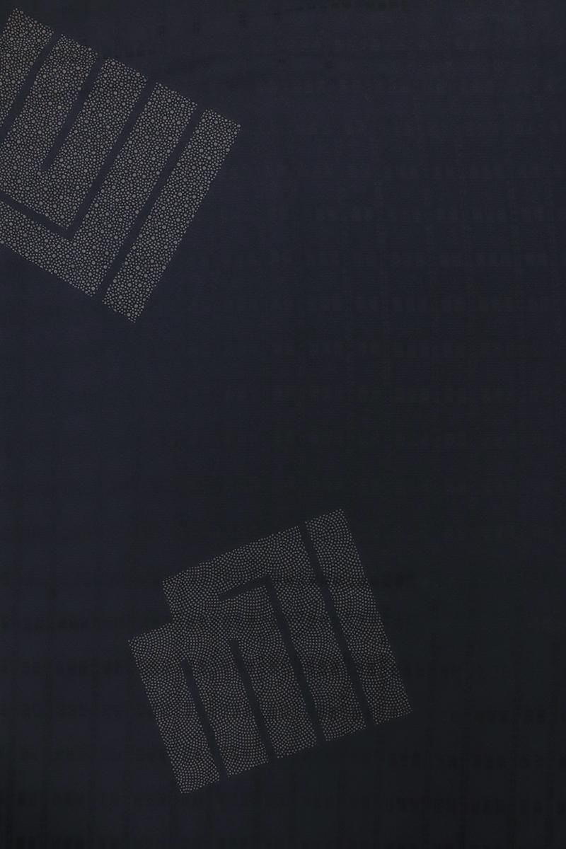 銀座【E-1929】羽織 黒紅色 源氏香の図（反端付）（N） - 銀座