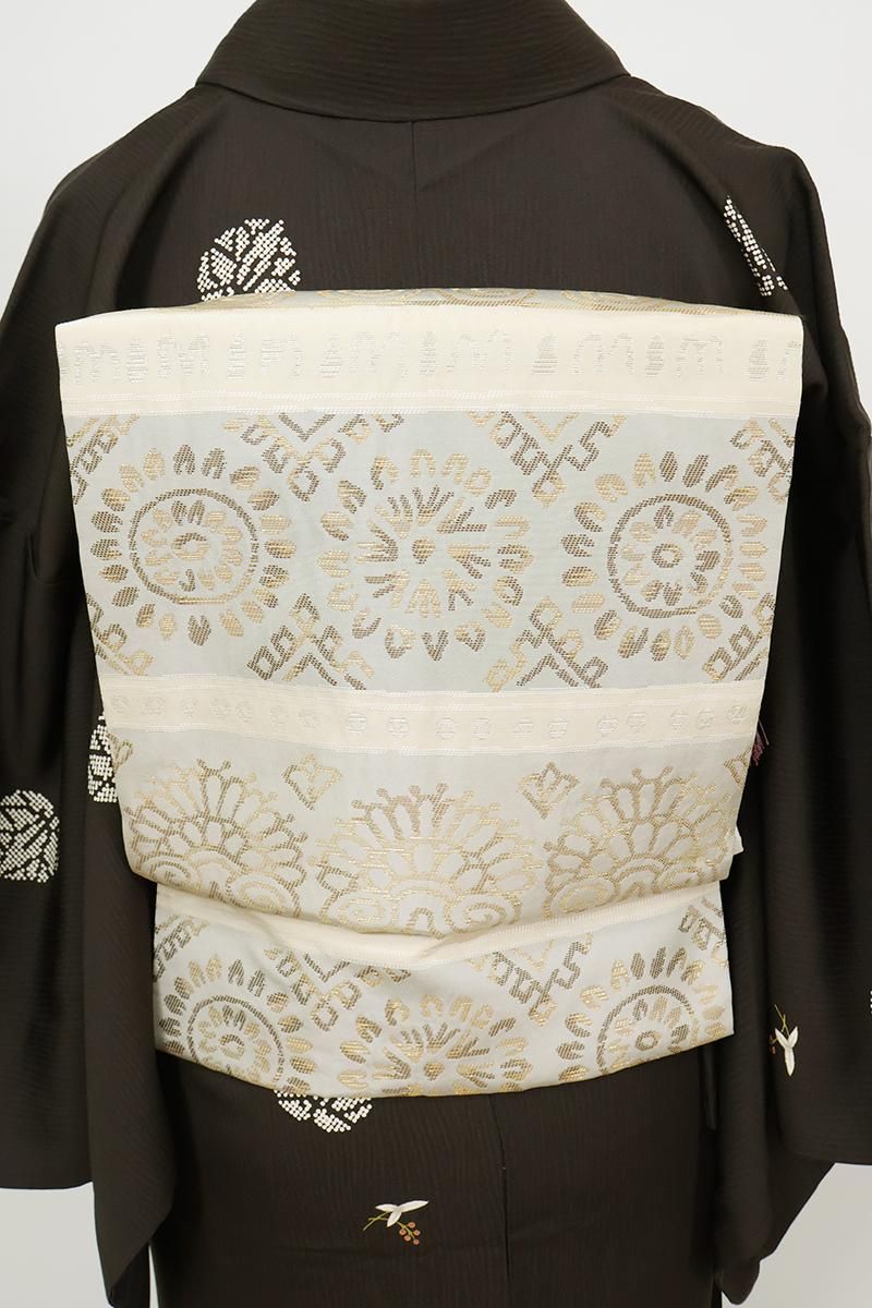 綴れ帯 金銀 日本橋花善 定価50万円 着物・浴衣