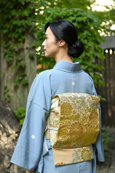 袋帯 中古品 天竺唐花 - レディース