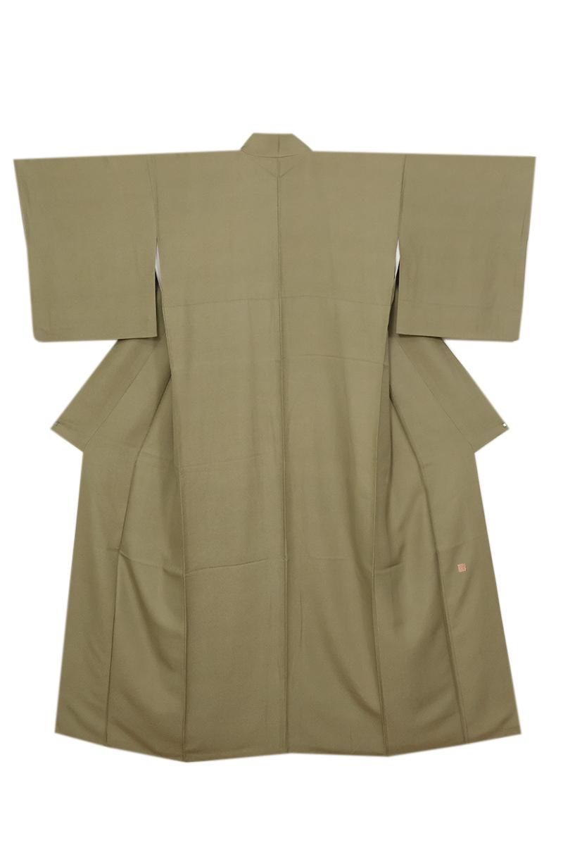 銀座【C-2726】江戸小紋 利休茶色 鮫 :身丈161/裄68/細め - 銀座 銀座【C-2726】江戸小紋 利休茶色 鮫 :身丈161/裄68/細め - 銀座