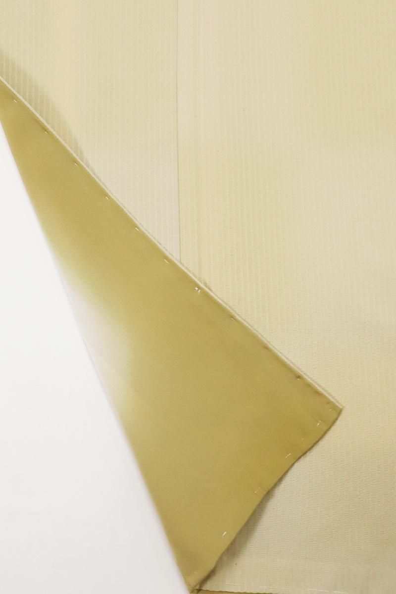 銀座【D-3457】小紋 淡い榛色 市松暈かし :身丈162/裄68.5