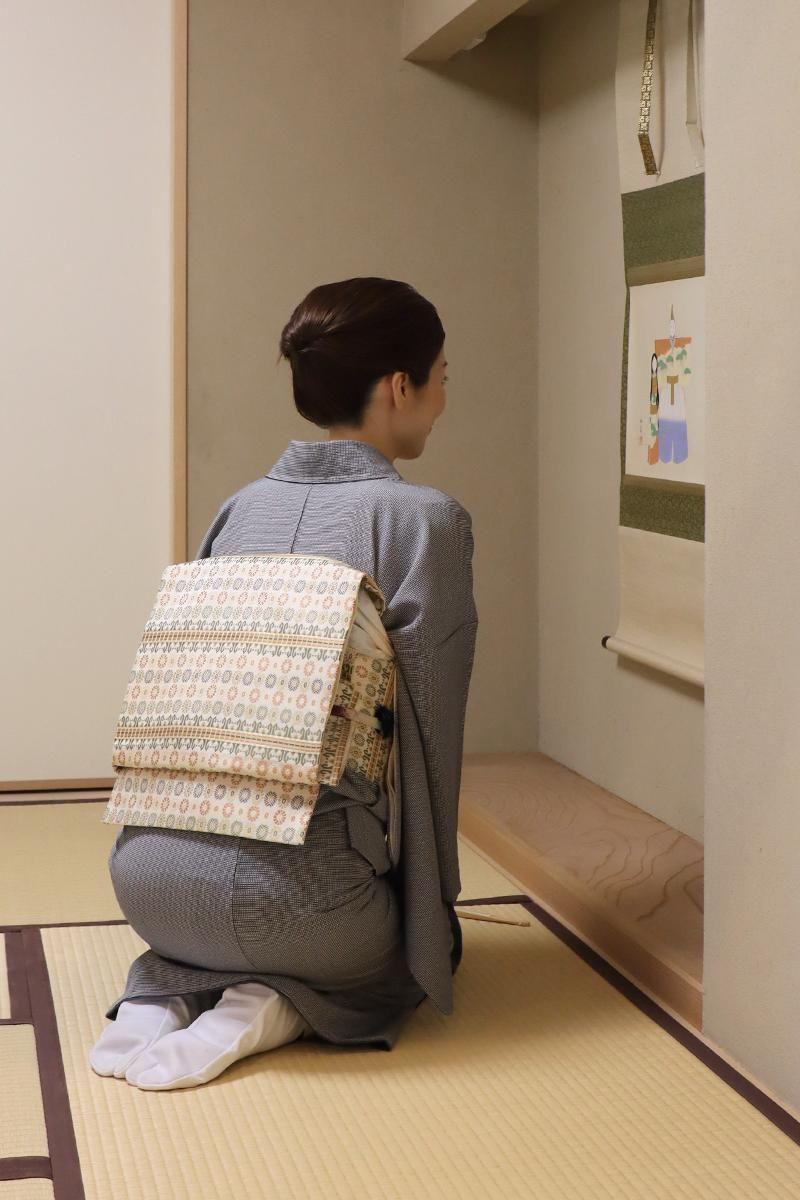 銀座【L-7271】袋帯 象牙色 いちご錦 - 銀座きもの青木｜長く