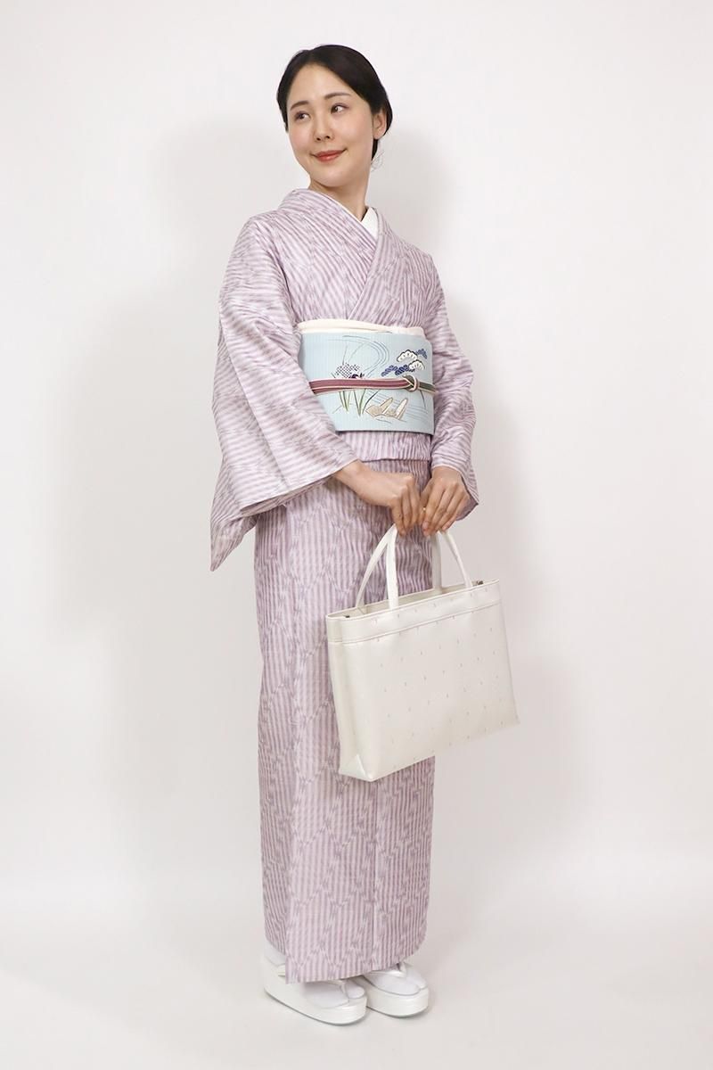 G-2985】衿秀製 トートバッグ アイボリー系 - 銀座きもの青木｜長く
