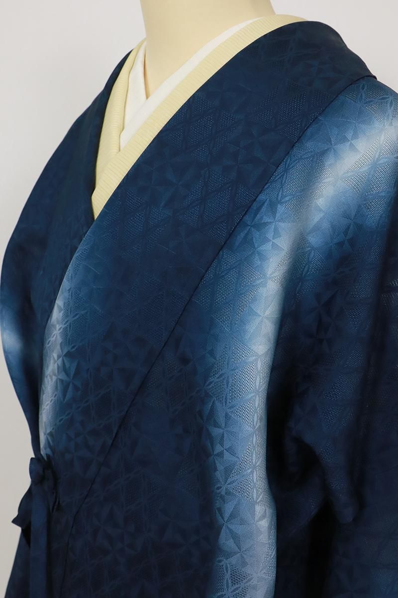 【ロング】正絹　上質な道中着　暈し縞柄 ロング】正絹上質な道中着暈し縞柄