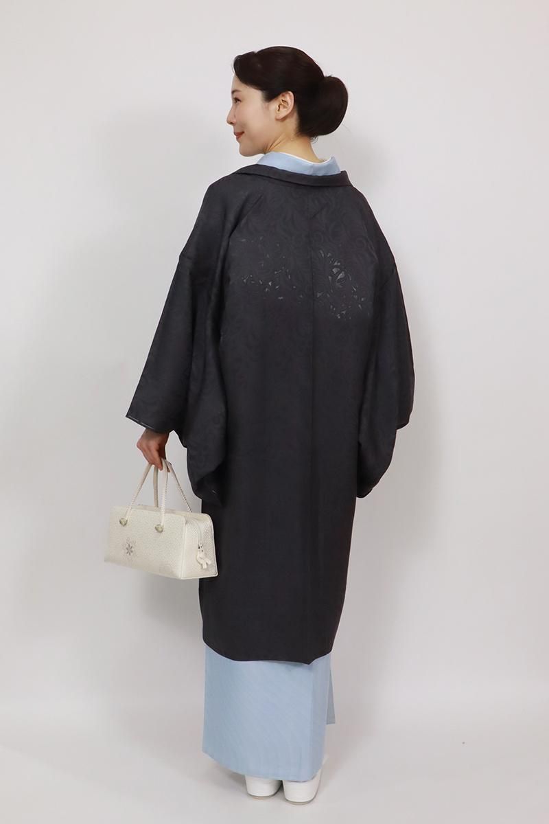 羽織 喪服 一つ紋 ヱ霞 菊花 唐草 着物 051t - メルカリ