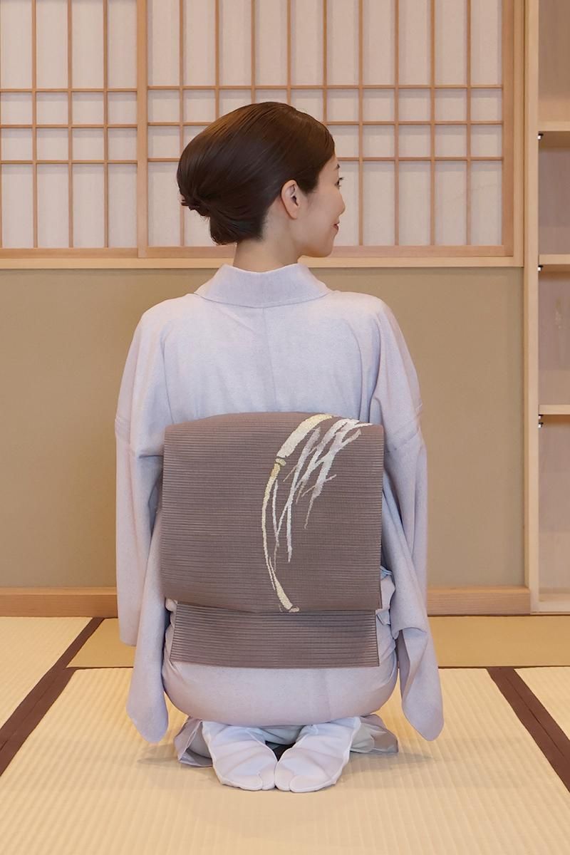 平和屋着物◎六通柄袋帯 流水文 金銀糸 正絹 逸品 DAAO9377bcの