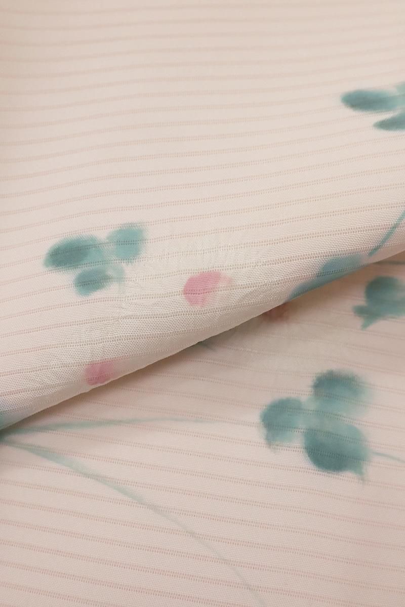 あおき【K-9730】絽塩瀬 染名古屋帯 灰梅色 秋明菊の図 - 銀座