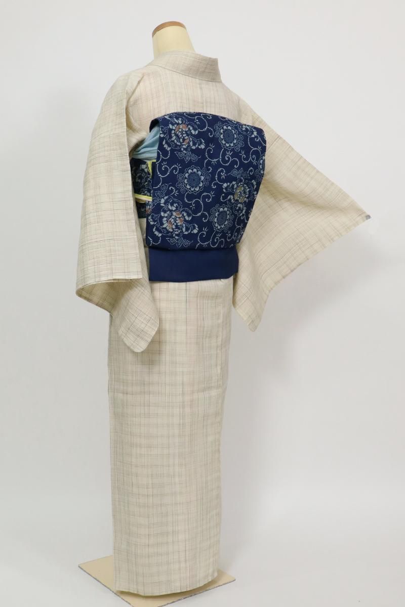 きもの戎■ 小千谷縮 竺仙鑑製 高島屋扱い 身丈160cm　裄69cm きもの戎□ 小千谷縮 竺仙鑑製 高島屋扱い 身丈160cm 裄69cm