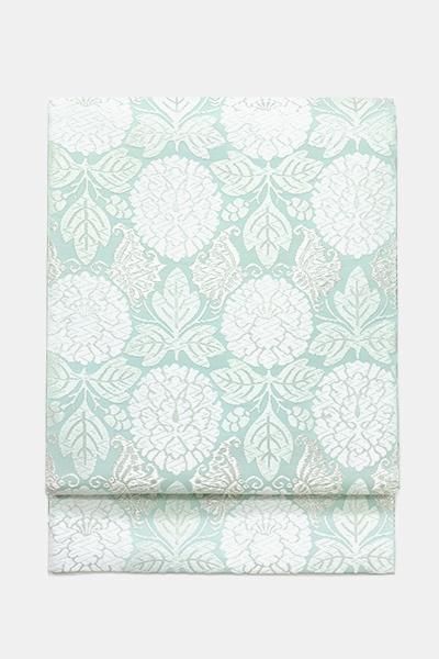 L891厳選至極 河合美術織物西陣名門ブランド 花菱文 六通高級美術袋帯