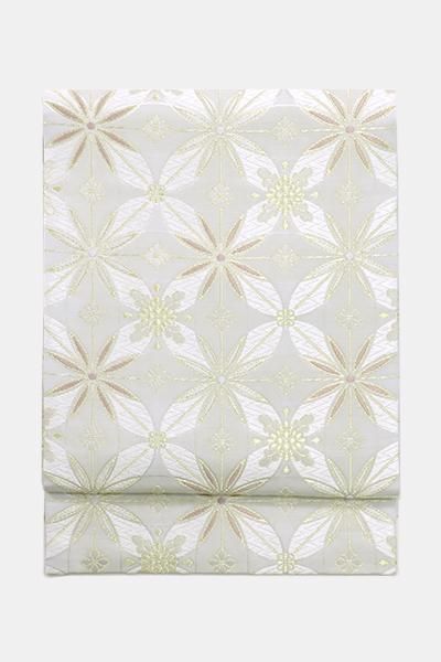 L805厳選至極　河合美術織物西陣名門老舗ブランド　七宝花菱文　六通高級袋帯新品 L805厳選至極河合美術織物西陣名門老舗ブランド七宝花菱文六通高級袋帯新品