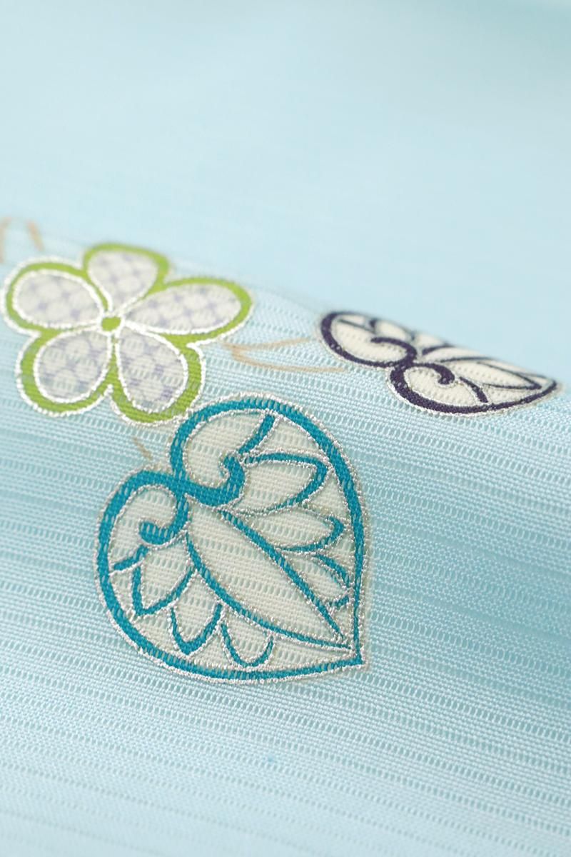 あおき【D-3568】京摺り友禅 伝統工芸士 岡本澄生作 絽 小紋