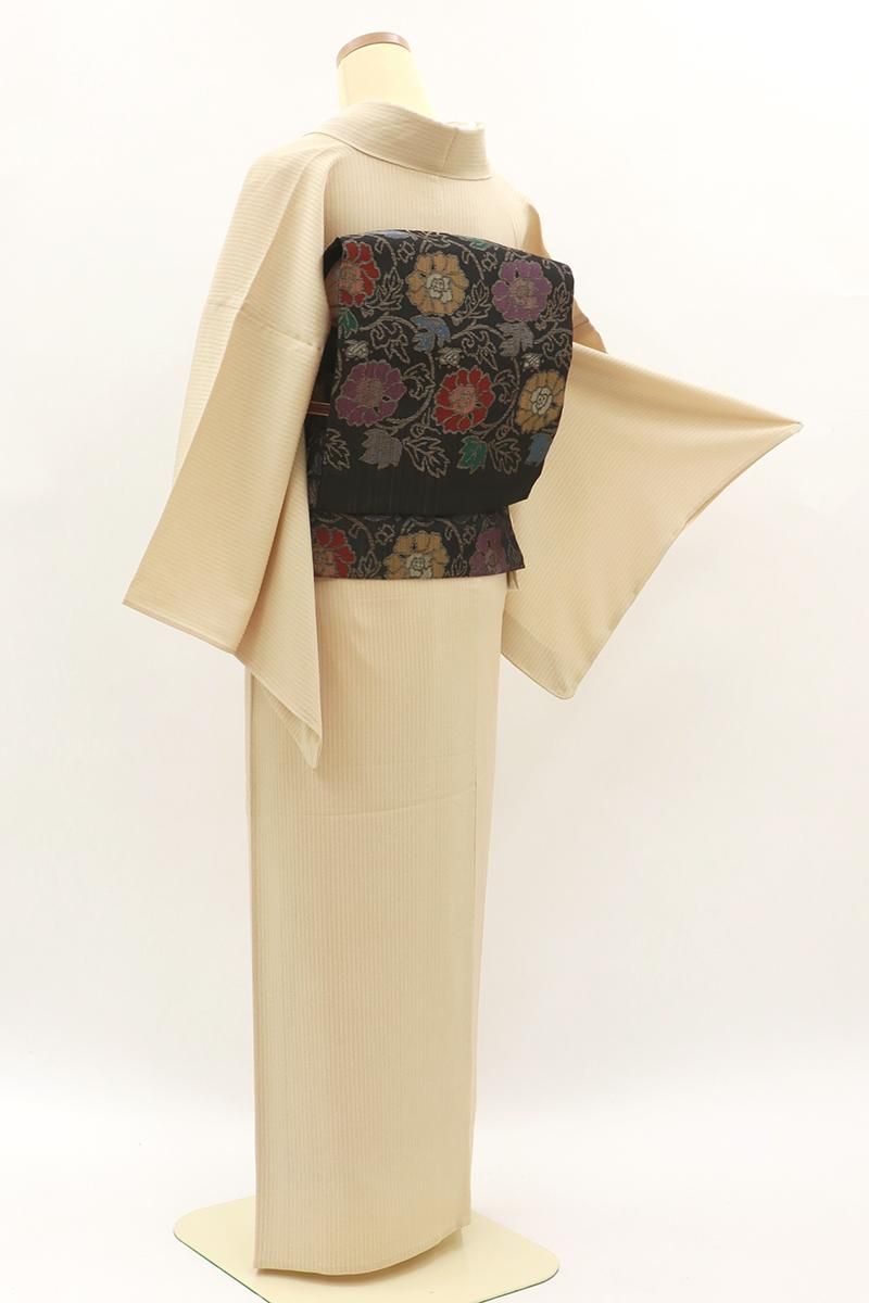 銀座【C-2863】単衣 江戸小紋 丁子色 鮫 :身丈157/裄66.5 - 銀座きもの