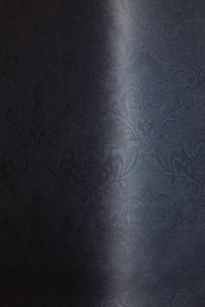 銀座【E-2045】紋紗 羽織 深紫色×褐色 竪暈かし（反端付)（N） :身丈