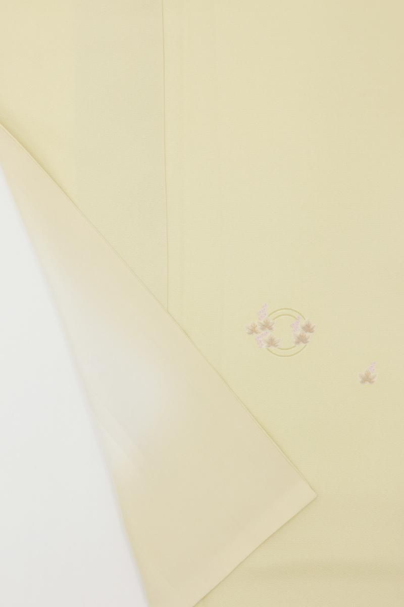 銀座【D-3603】染の北川製 小紋 蒸栗色 葡萄の丸文（反端付