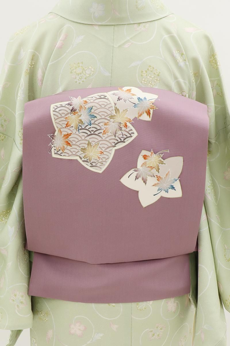 【連休限定セール】紫色 名古屋帯 塩瀬 白い花模様 菖蒲 高久空木 落款 Amazon.co.jp: 名古屋帯 逸品 落款 高久空木 枝花 ピンク