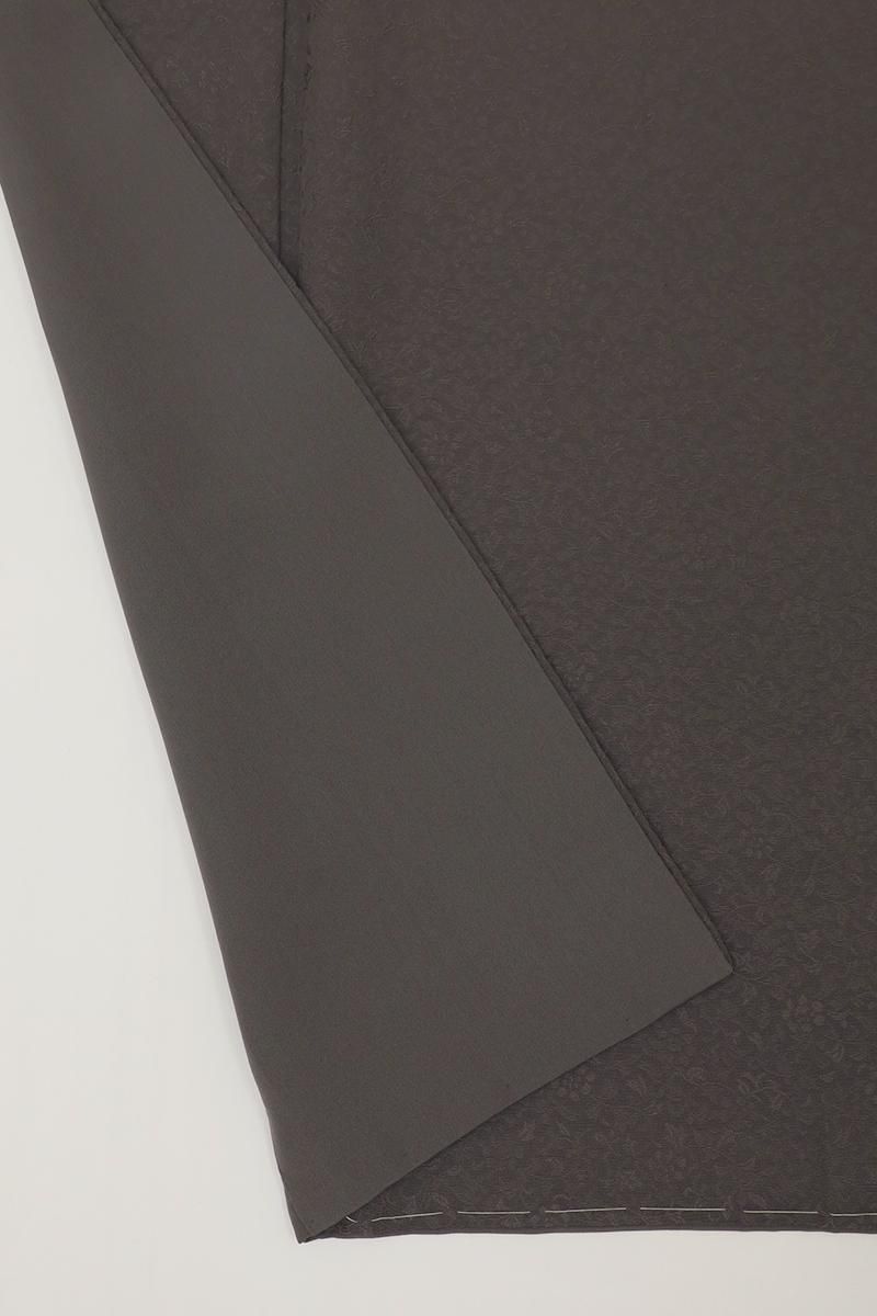 銀座【C-2901】色無地 茶色系 花唐草の地紋（反端付）（N） :身丈157