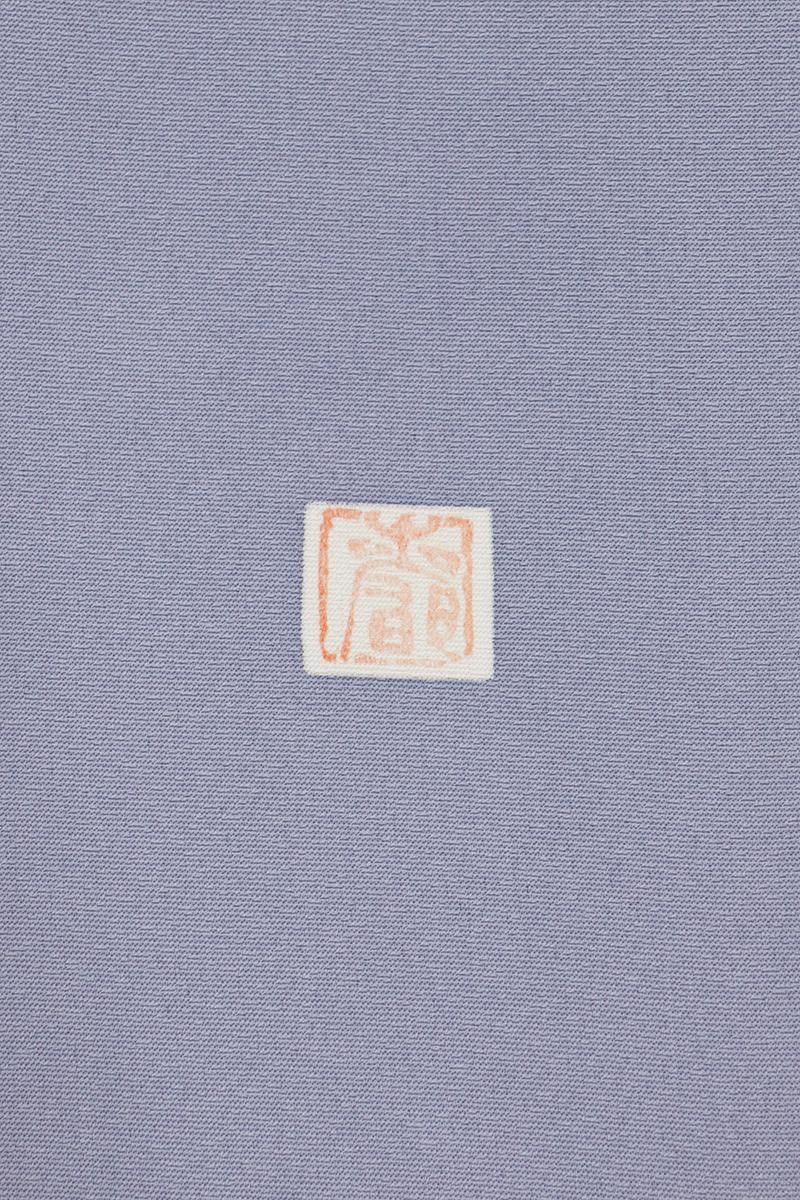 未着用に近い！美品＊お宝尽し＆花柄＊鉄紺色＊訪問着＊横幅大＊１６４ｃｍ＊裄６９ あおき【B-3829】訪問着 青色系 四季花の図（落款入） :身丈157/裄65