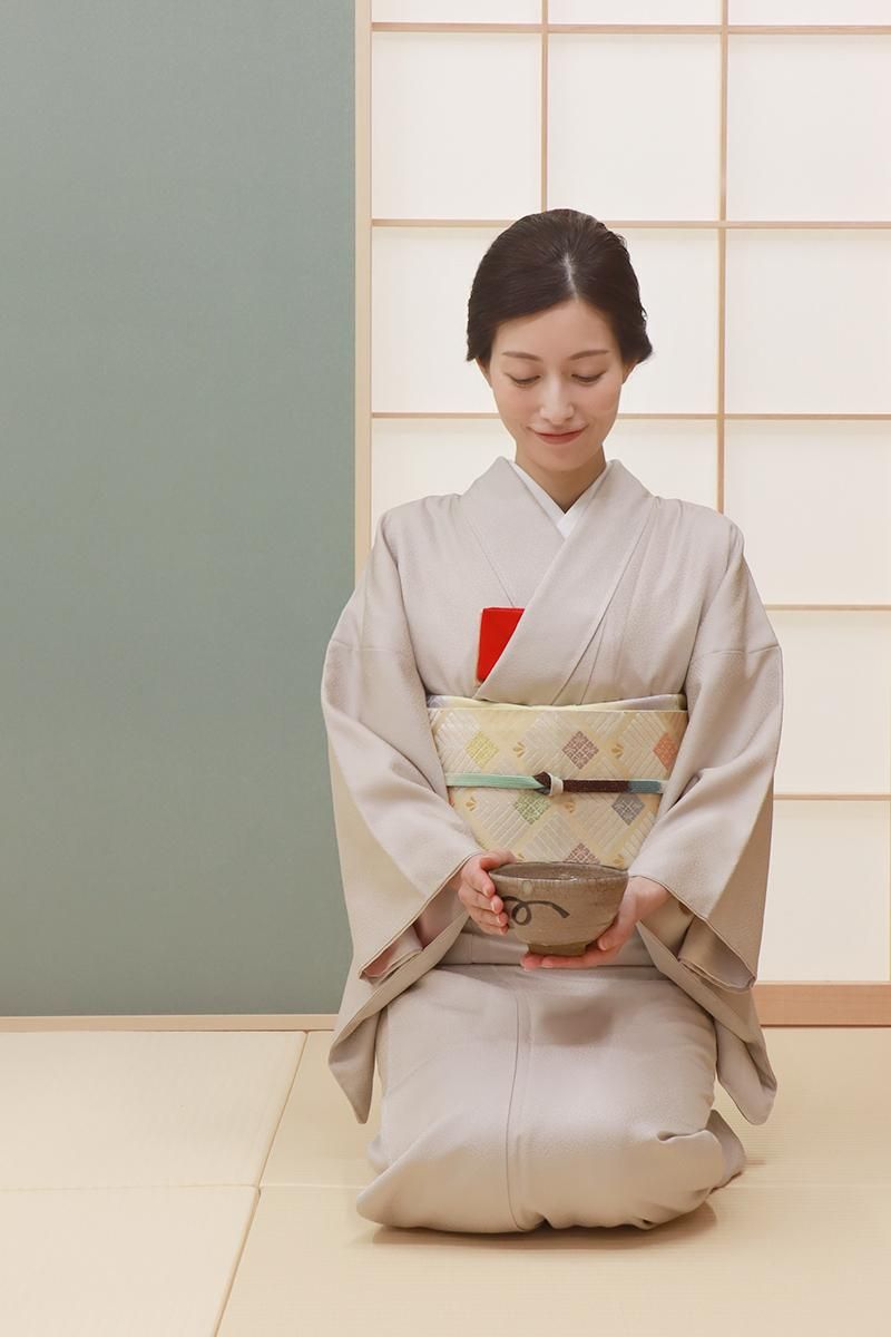 銀座【C-2919】色無地 ベージュ系（反端付）（N） :身丈158/裄67