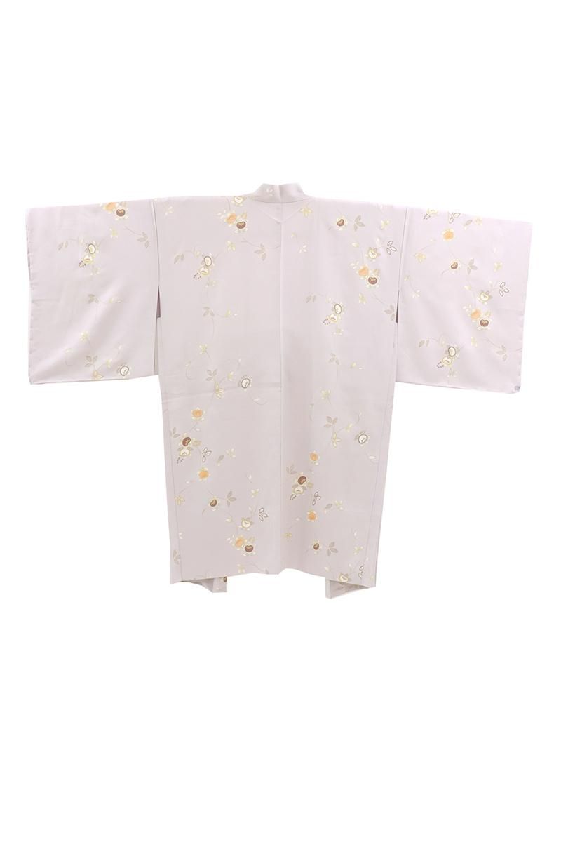 銀座【E-2097】羽織 紫色系 橘唐草文（反端付）（N）:身丈100/裄69