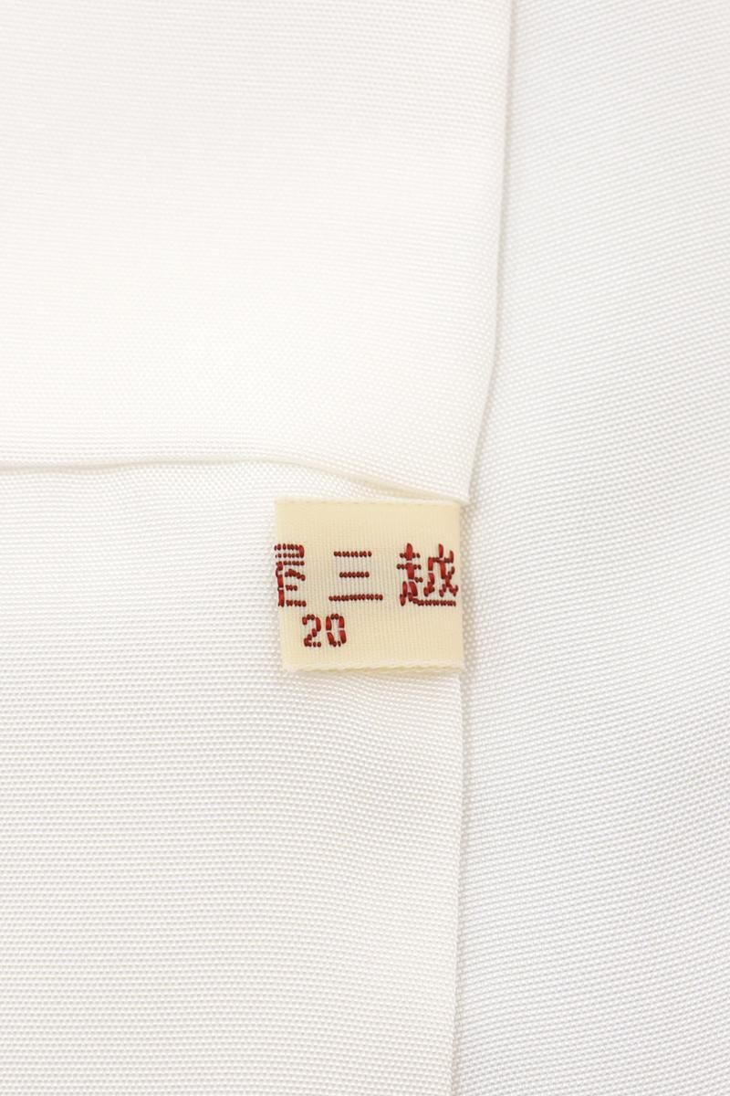 銀座【A-4046】結城紬 グレー系 無地（名古屋三越扱い） :身丈