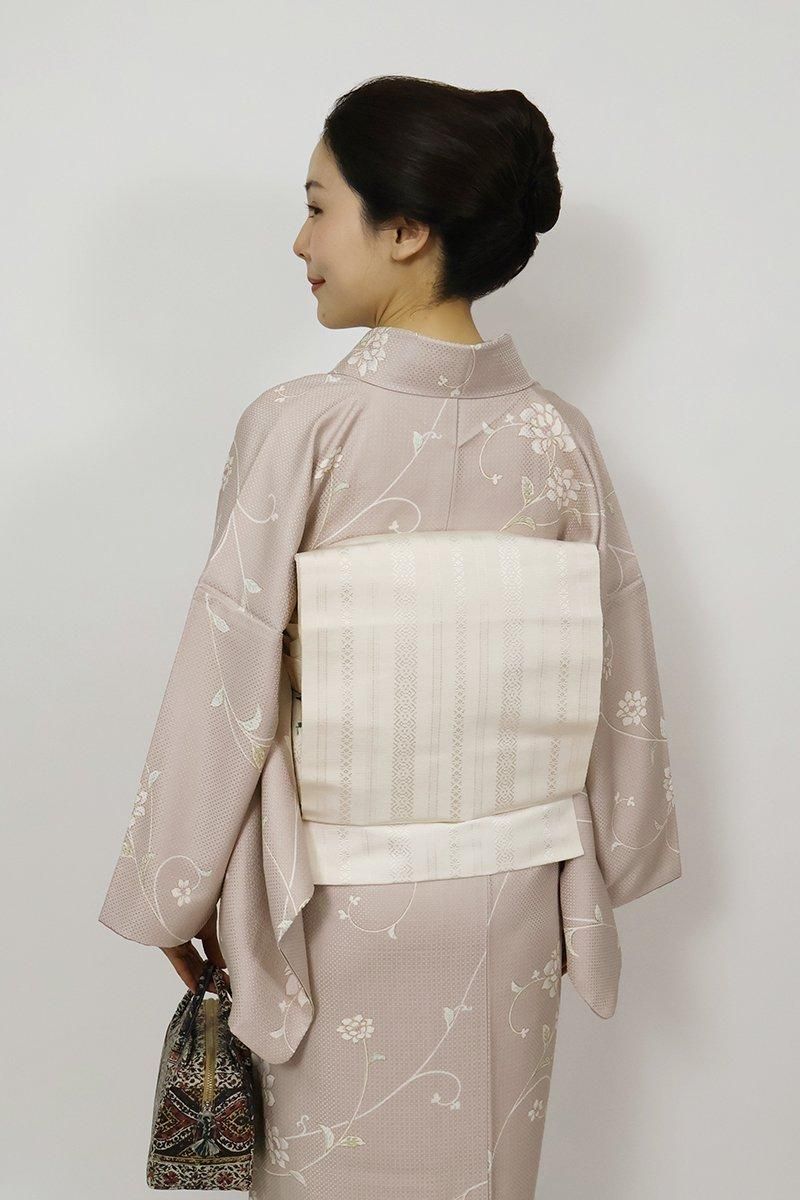 新品 正絹 四寸帯 小袋帯 半幅帯 本場 筑前 博多織 協和織物