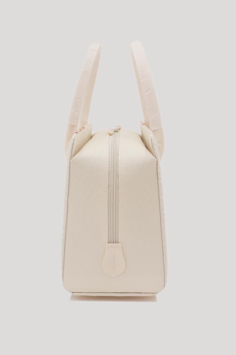 G-3238】利休バッグ 唐織 菱文 白色系 - 銀座きもの青木｜長く