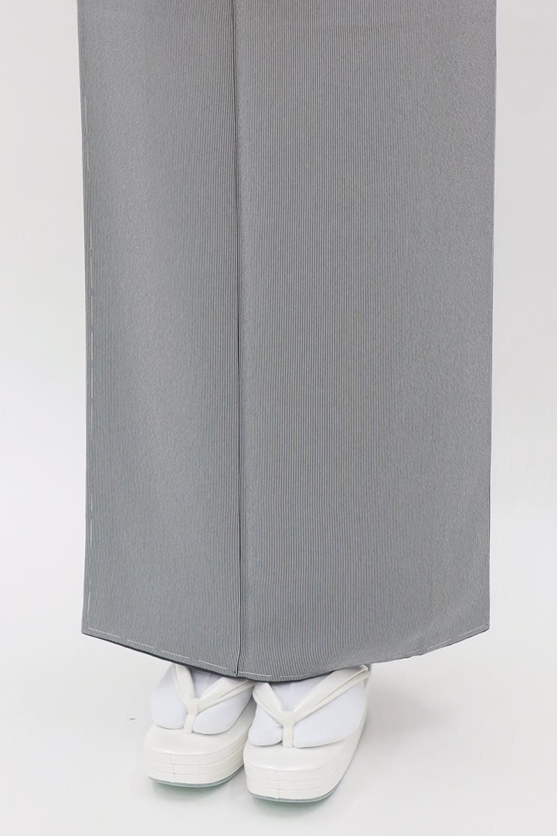 銀座【C-2999】江戸小紋 黒色系 万筋（反端付）（N）:身丈161/裄68.5