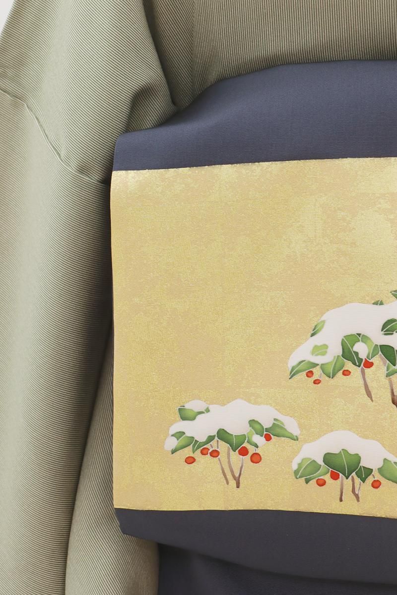 和装A6 帯　グレー系 楽天市場】角帯 単品 フリーサイズ ライトベージュ グレー 緑 青