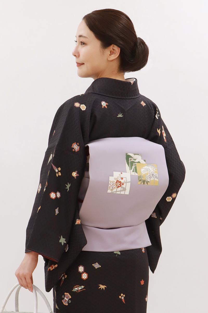 楽天市場】名古屋帯 日本製 洗える 単品 オリジナル 8柄 ブルー