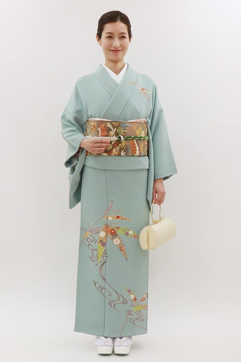 きものヱビス □ 染の北川 小紋 身丈約158cm、裄約67cm - 着物・浴衣