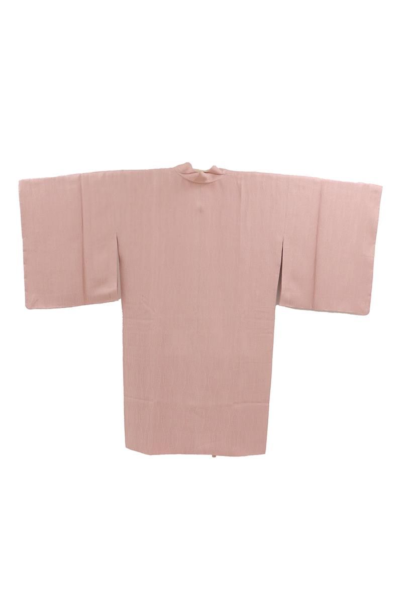 銀座【E-2163】道中着 ピンク系 変わり立涌の地紋 :身丈99/裄67/細め