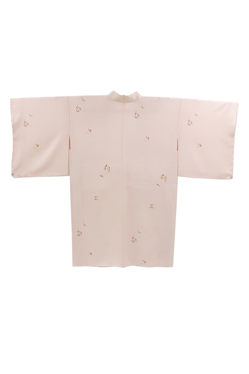 銀座【E-2173】羽織 ピンク系 桜の図（反端付） :身丈100/裄68 - 銀座