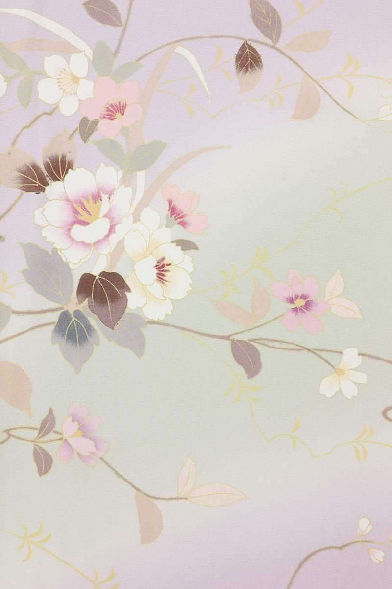 【メグモグ　】訪問着　薄浅葱色　ライトブルー系　身丈163cm 四季草花 訪問着・色無地 | 訪問着 | B6AD0497000