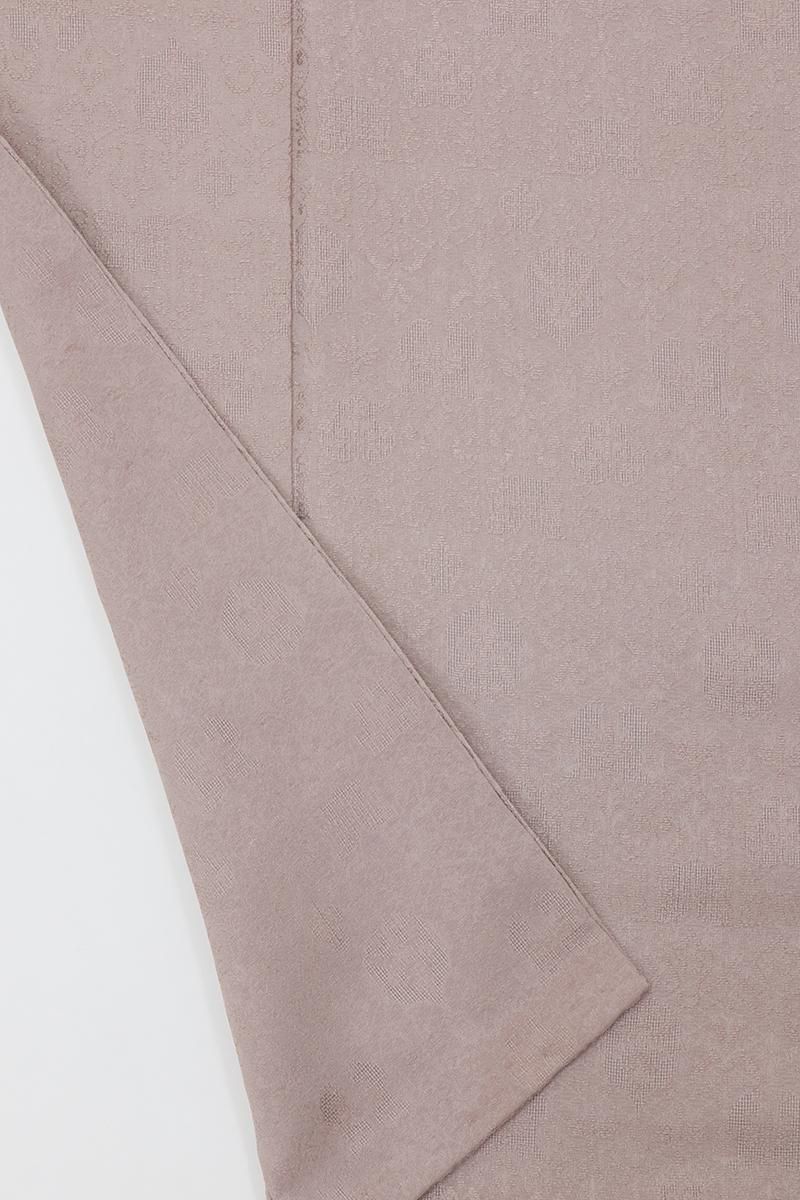 兎之拯＠プロフ必読 ページ色無地灰桜色ウロコ地模様 抜き紋代込み絹100% 兎之拯＠プロフ必読 ページ色無地灰桜色ウロコ地模様 抜き紋代