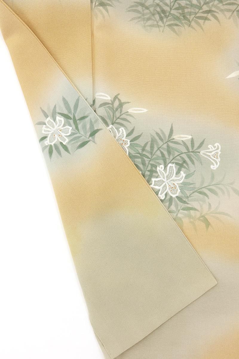 京呉服 塚本 / 立涌更紗 横段紗小紋着尺