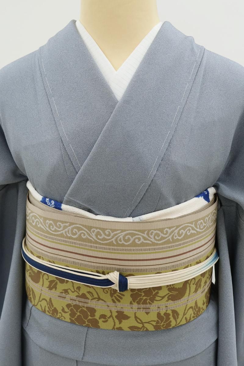 銀座【H-0406】西村織物製 本場筑前博多織 八寸名古屋帯