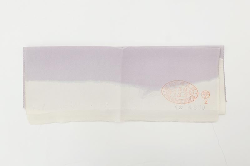 銀座【B-4067】単衣 付下げ 薄藤色 色紙文（反端付） :身丈162.5/裄68