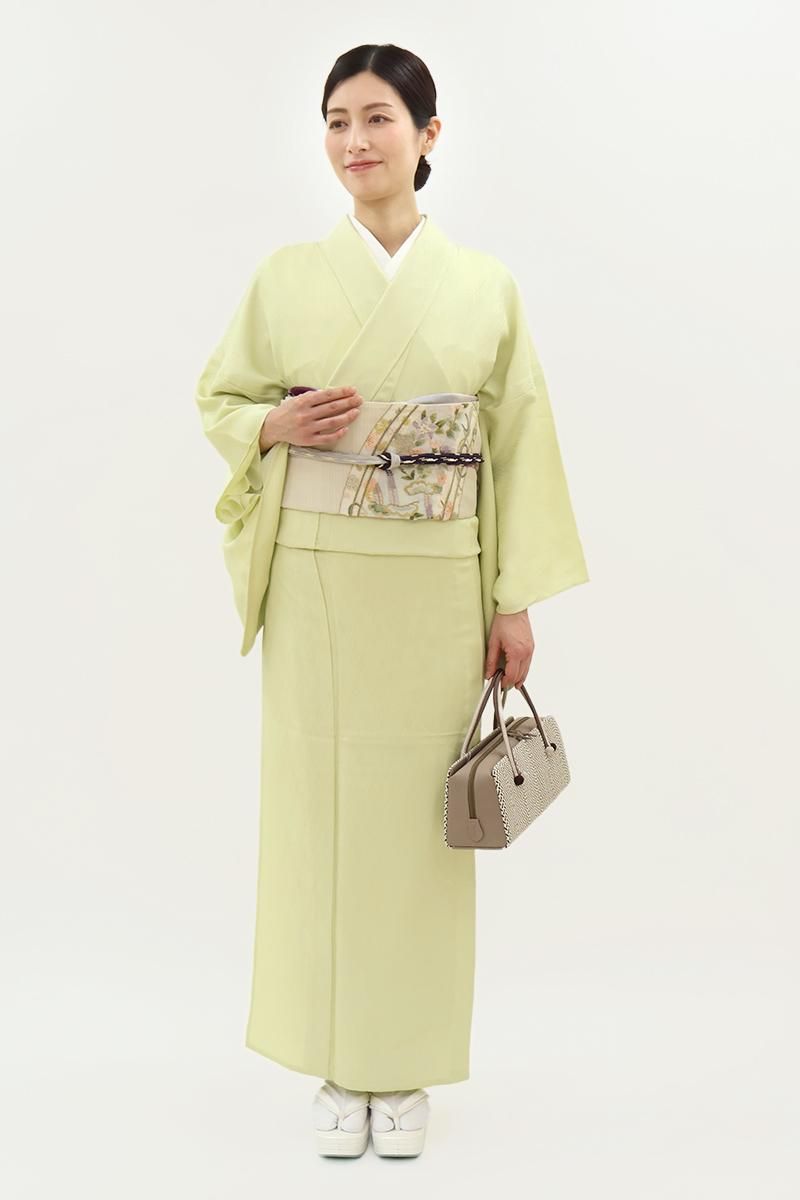 洗える着物 単衣 色無地 単衣着物 女性 レディース ひとえ着物 M