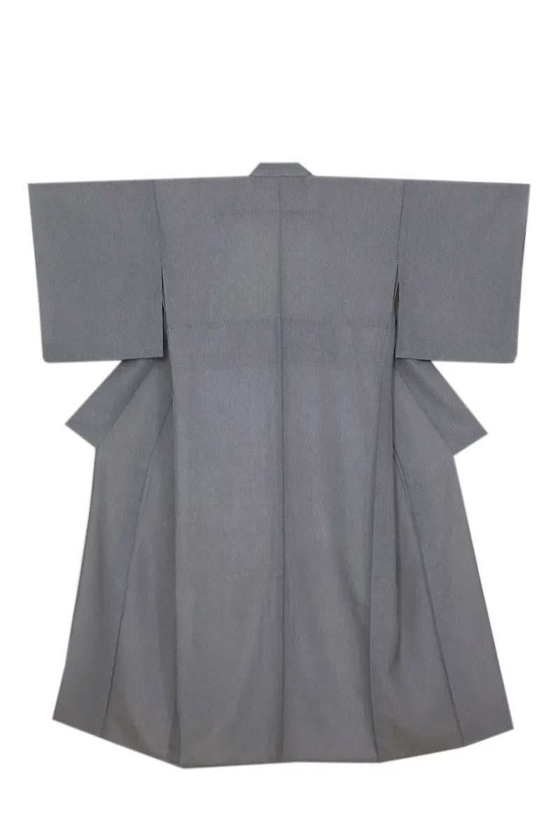 銀座【C-2810-2】絽 江戸小紋 黒色 大小霰（反端付）（N） :身丈