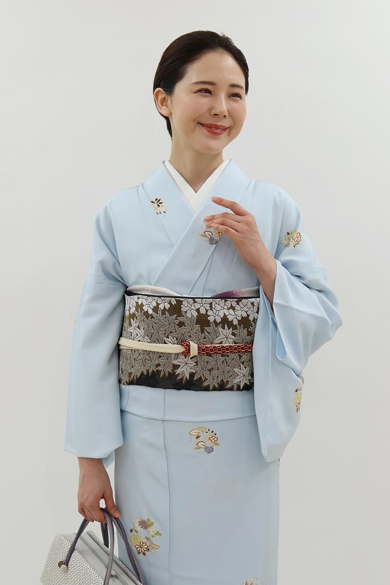 デニム着物 メンズ 着物 ワンタッチ角帯 2点セット セレクト
