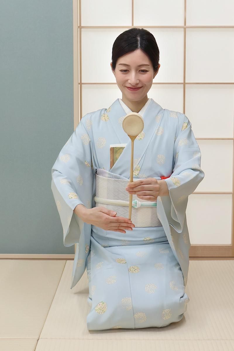 【友禅作家 浅井青仁作 正絹 単衣 小紋】 友禅作家 浅井青仁作 正絹 単衣 小紋】