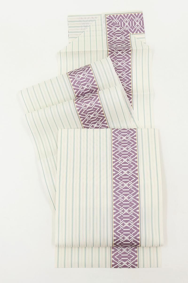 hina様　AO-4397 本場筑前博多献上 名古屋帯 薄い紫色 八寸 hina様 AO-4397 本場筑前博多献上 名古屋帯 薄い紫色 八寸 hina様