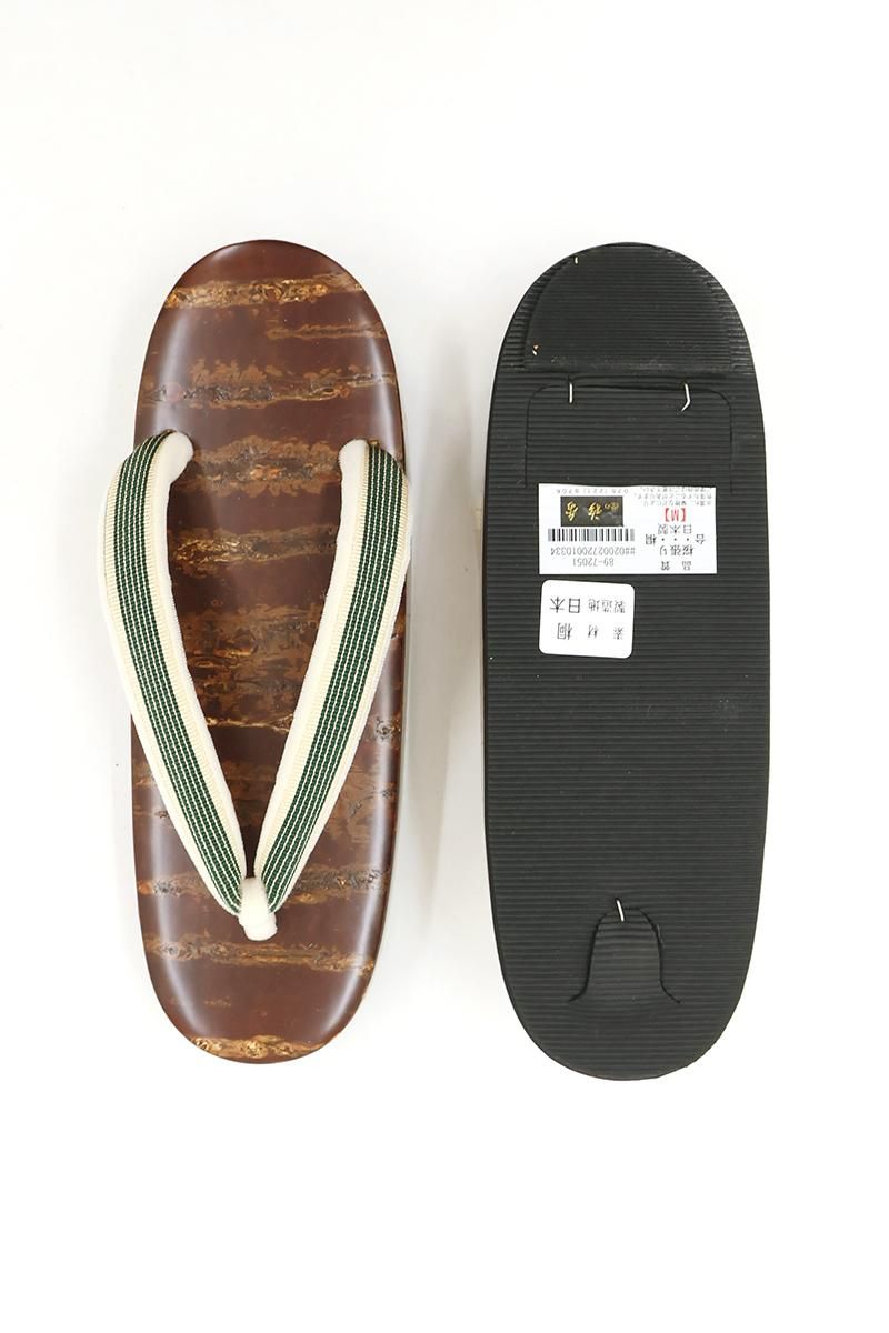 G-3276】衿秀製 桐 桜台下駄 真田紐鼻緒（Mサイズ） - 銀座きもの青木