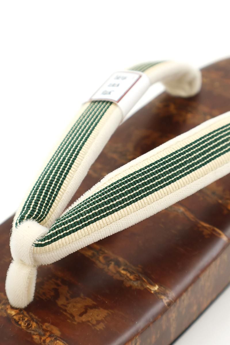 G-3276】衿秀製 桐 桜台下駄 真田紐鼻緒（Mサイズ） - 銀座きもの青木