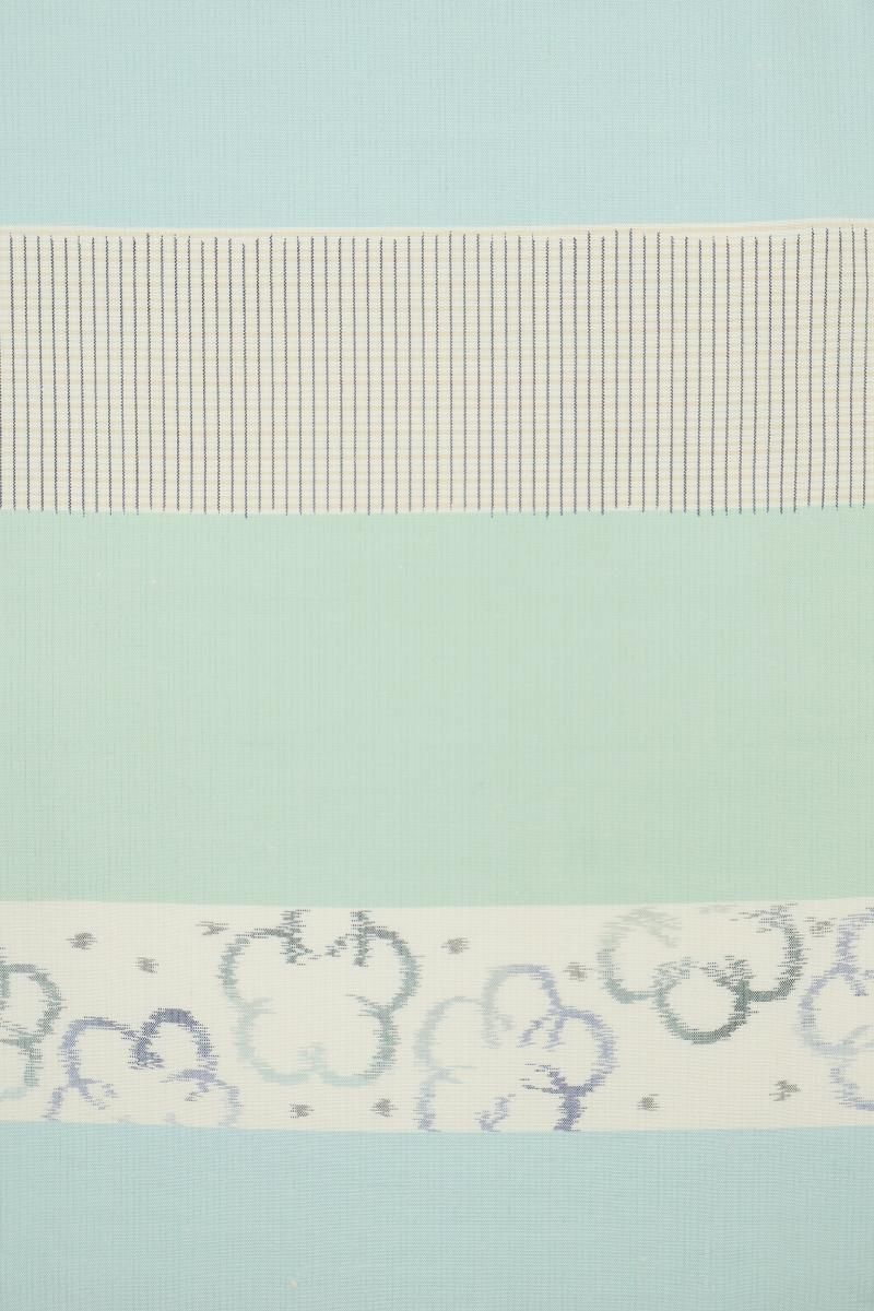 ☆専用☆美品 夏着物 正絹“幻想的にふわっと灯る蛍火”紗紬 L-91 新品 紗紬 夏着物“おとな色に風情を奏で心癒して夏芭蕉”正絹