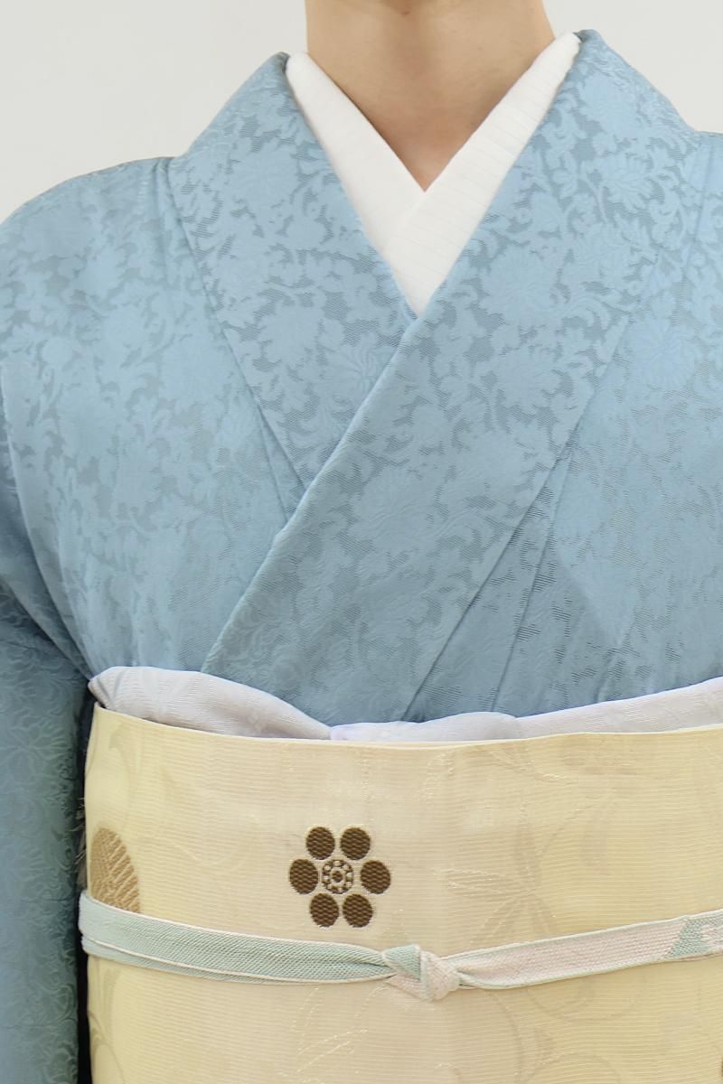 ̮⃝ 身丈151 紗 更紗 花唐草文様 薄物（薄物（夏物） - 銀座