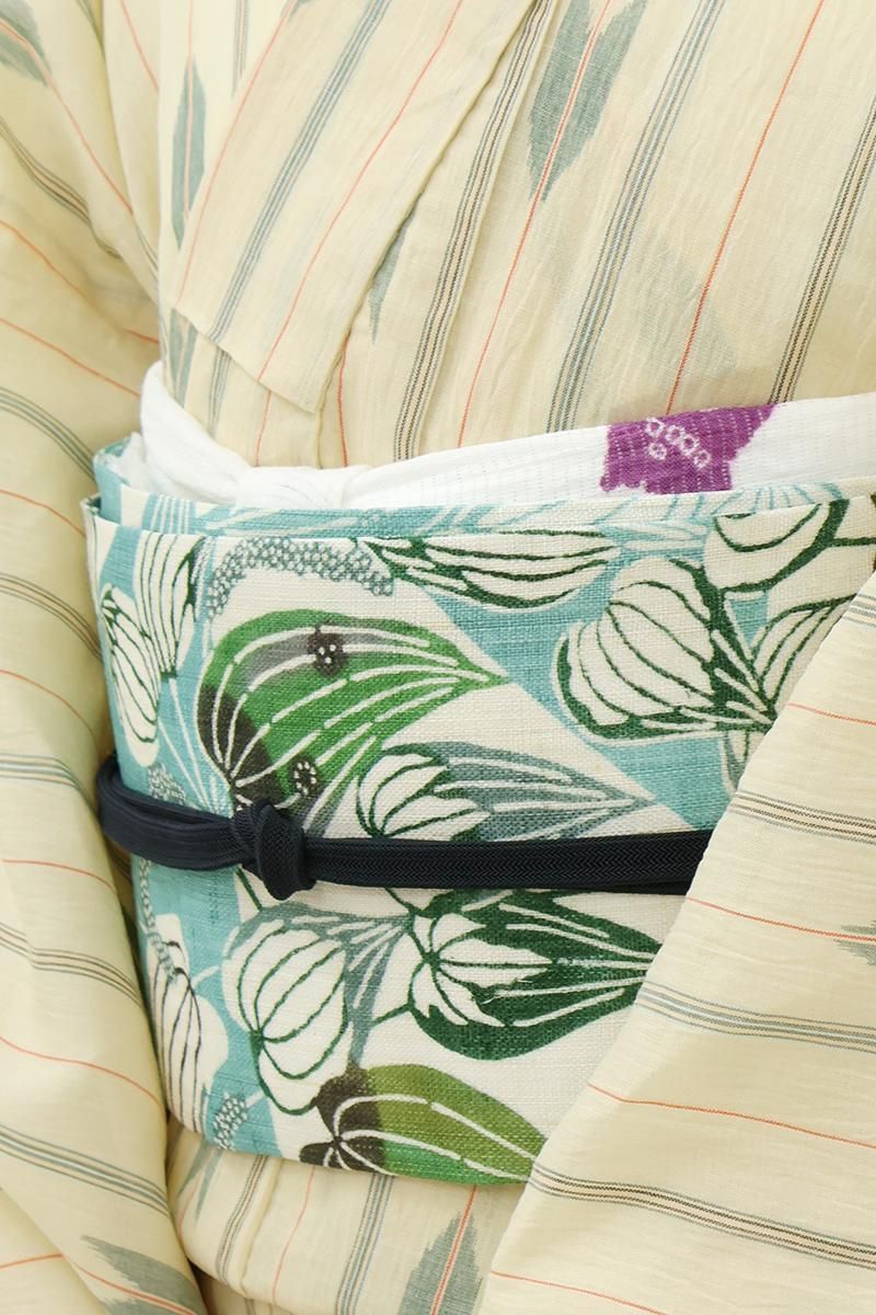 ★専用★珍柄！未使用品 名古屋帯 塩瀬 エンゼルフィッシュ淡い薄グリーン系 楽天市場】≪15%OFFクーポンあり≫塩瀬名古屋帯 京友禅 仕立て付き